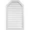 Ekena Millwork Octagonal Top Surface Mount PVC Gable Vent w/ 2"W x 1-1/2"P Brickmould Frame, 22"W x 36"H GVPOT22X3602SF - alternate 1